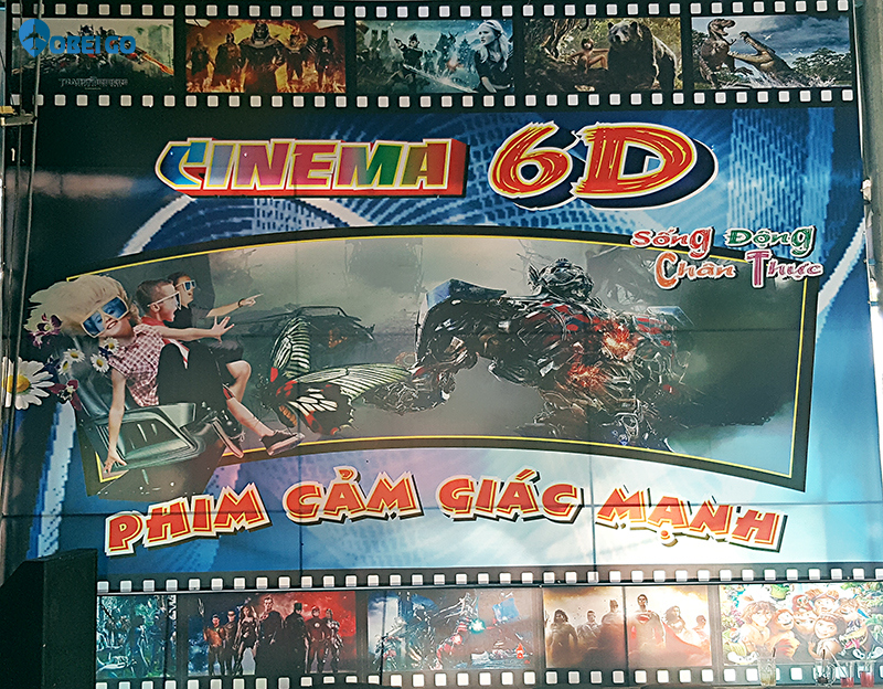 rạp phim cinema 6D tại khu du lịch Nhà Mát Bạc Liêu