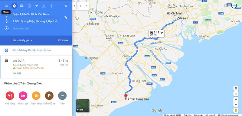 Cách đi du lịch từ TPHCM tới khu du lịch Hồ Nam Bạc Liêu