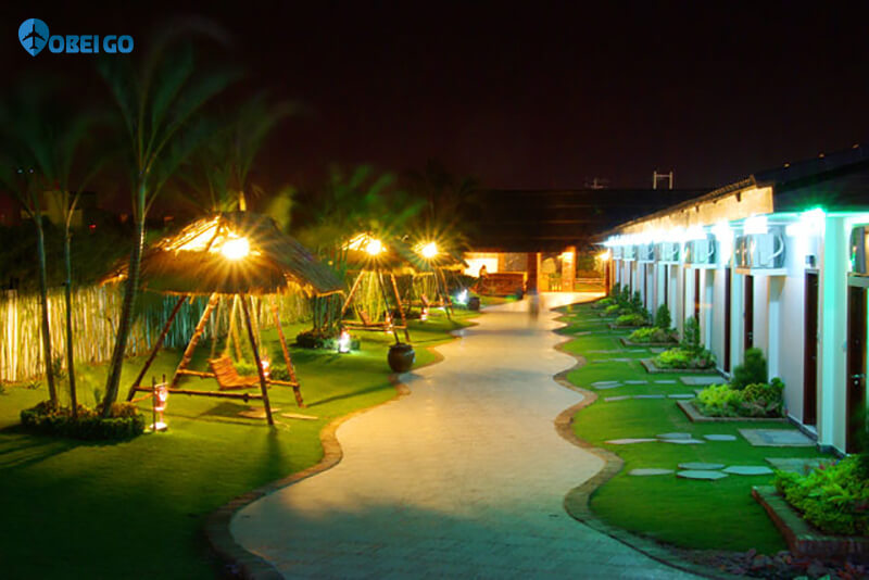 Dãy phòng Resort tại khu du lịch sinh thái Hồ Nam Bạc Liêu