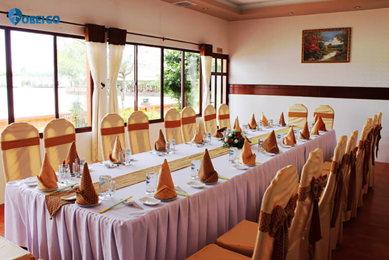 Phòng ăn VIP tại khu du lịch Hồ Nam Bạc Liêu