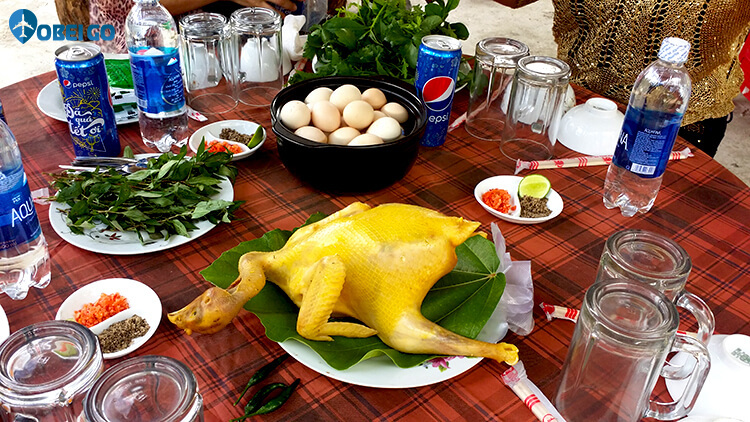 ẩm thực khu du lịch suối nước nóng Vĩnh Thạnh Bình Định